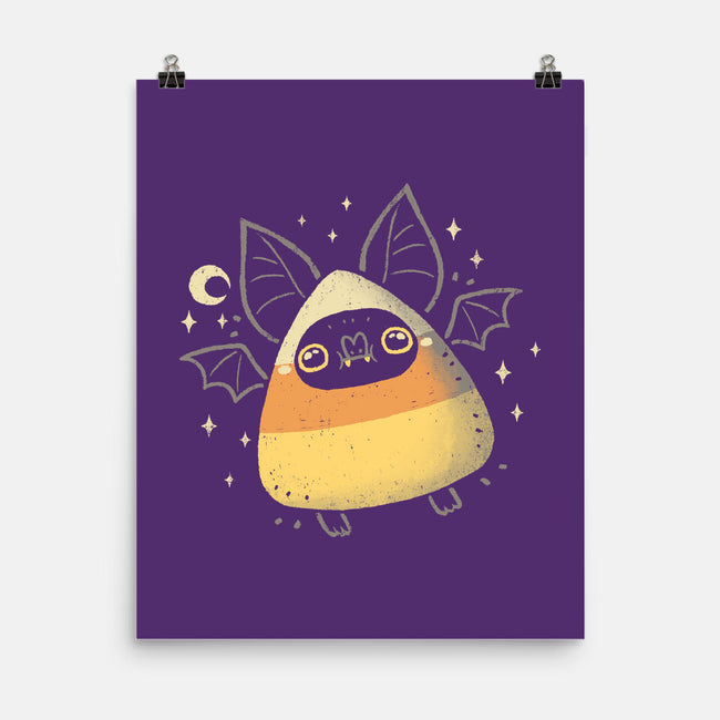 Cute Candy Corn Bat-None-Matte-Poster-xMorfina