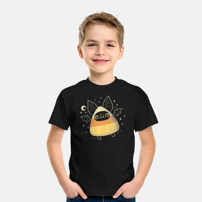 Cute Candy Corn Bat-Youth-Basic-Tee-xMorfina