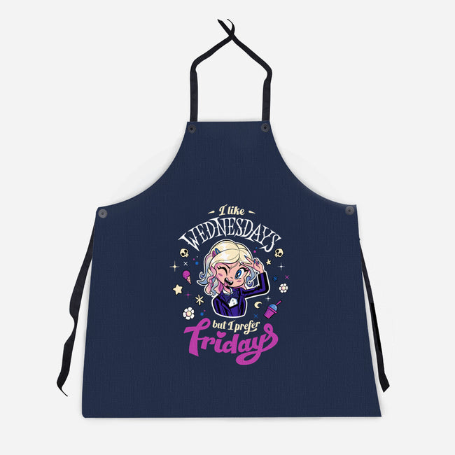 I Love Fridays-Unisex-Kitchen-Apron-mikebonales