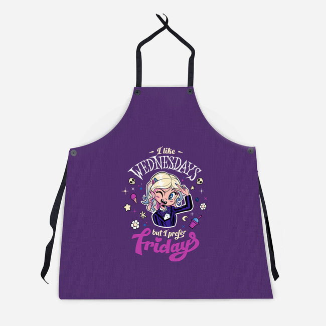 I Love Fridays-Unisex-Kitchen-Apron-mikebonales