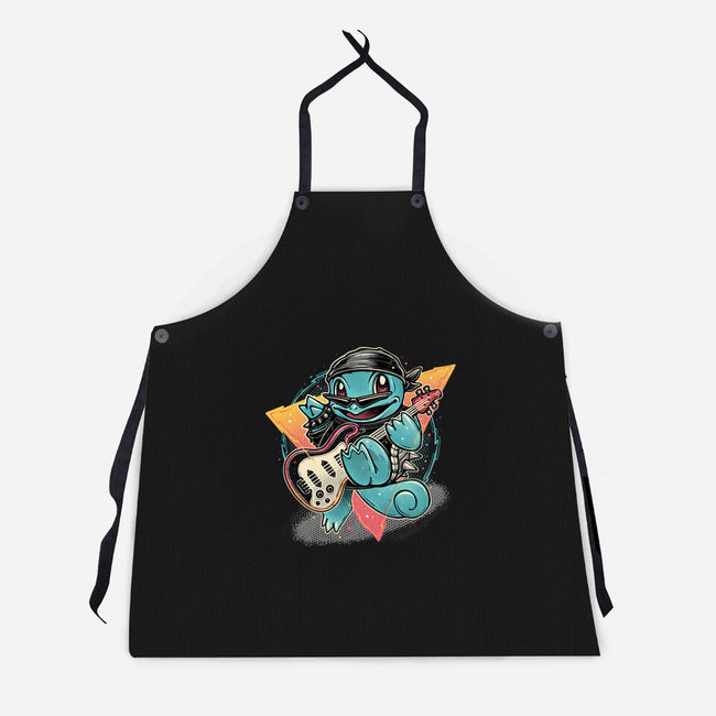 Turtle Rocker-Unisex-Kitchen-Apron-glitchygorilla