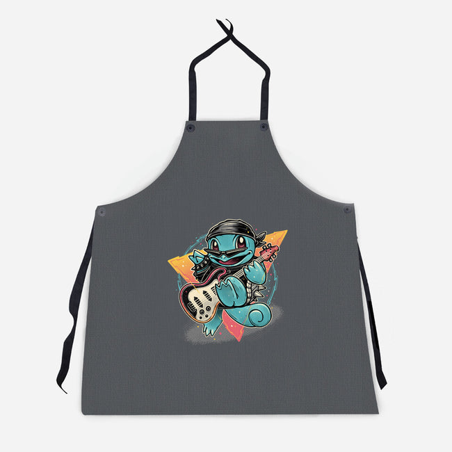 Turtle Rocker-Unisex-Kitchen-Apron-glitchygorilla