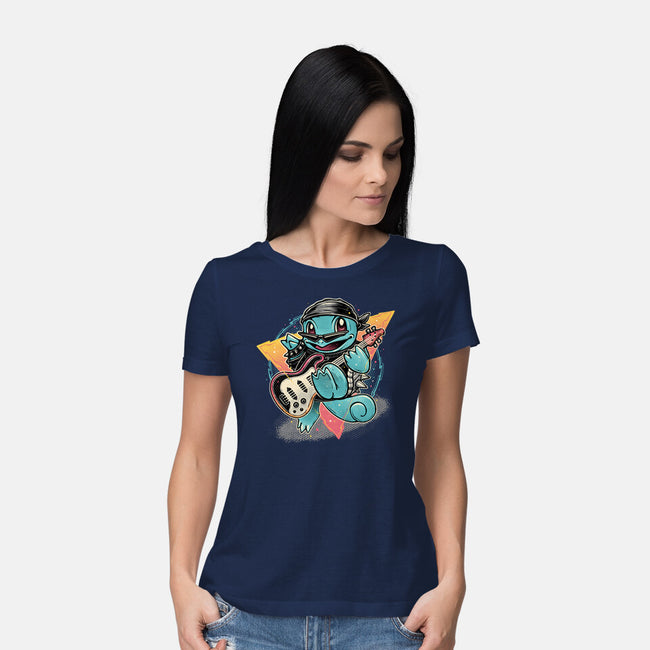Turtle Rocker-Womens-Basic-Tee-glitchygorilla