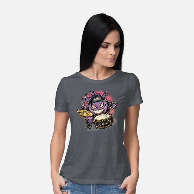 Shadow Rocker-Womens-Basic-Tee-glitchygorilla