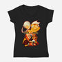 Maka And Soul-Womens-V-Neck-Tee-hypertwenty