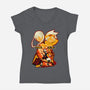 Maka And Soul-Womens-V-Neck-Tee-hypertwenty