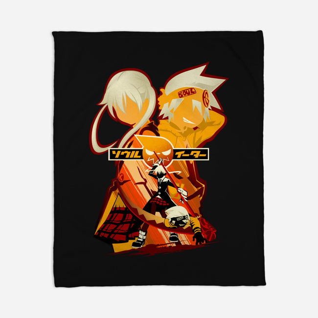 Maka And Soul-None-Fleece-Blanket-hypertwenty