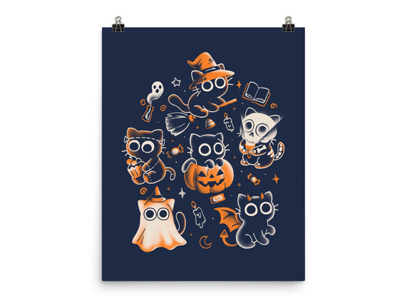 Spooky Kitten Family