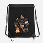 Spooky Kitten Family-None-Drawstring-Bag-eduely