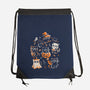 Spooky Kitten Family-None-Drawstring-Bag-eduely