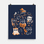 Spooky Kitten Family-None-Matte-Poster-eduely