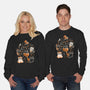 Spooky Kitten Family-Unisex-Crew Neck-Sweatshirt-eduely