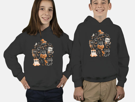 Spooky Kitten Family