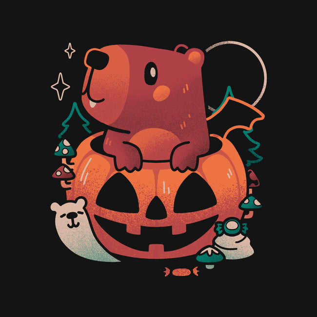 Capy Halloween-Youth-Crew Neck-Sweatshirt-eduely
