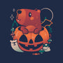 Capy Halloween-Unisex-Kitchen-Apron-eduely