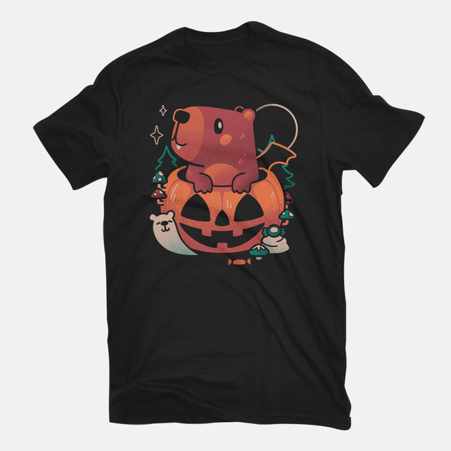 Capy Halloween-Mens-Heavyweight-Tee-eduely