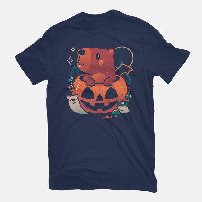 Capy Halloween-Mens-Basic-Tee-eduely