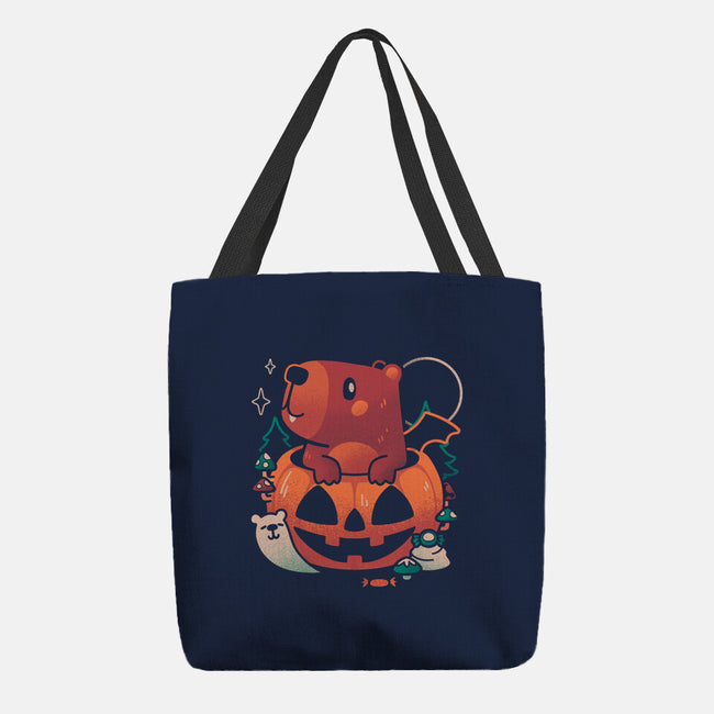 Capy Halloween-None-Basic Tote-Bag-eduely
