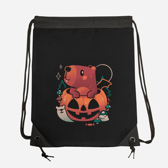 Capy Halloween-None-Drawstring-Bag-eduely