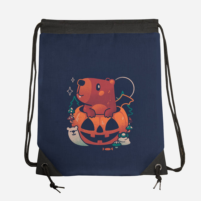 Capy Halloween-None-Drawstring-Bag-eduely