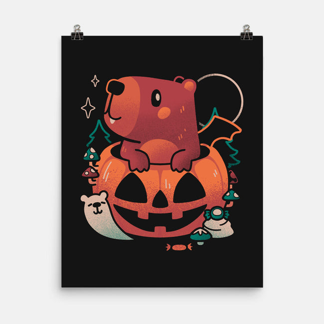 Capy Halloween-None-Matte-Poster-eduely