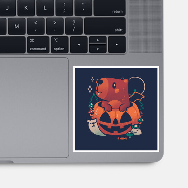 Capy Halloween-None-Glossy-Sticker-eduely