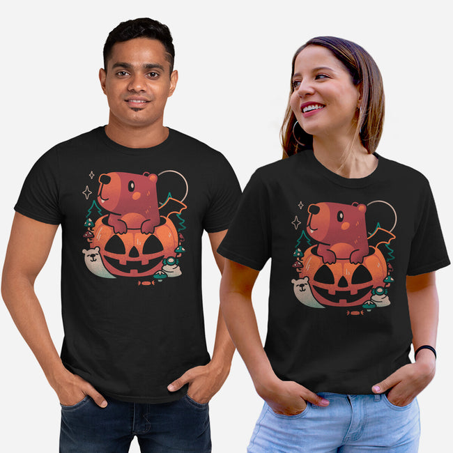 Capy Halloween-Unisex-Basic-Tee-eduely