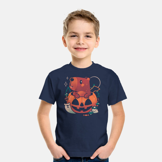Capy Halloween-Youth-Basic-Tee-eduely
