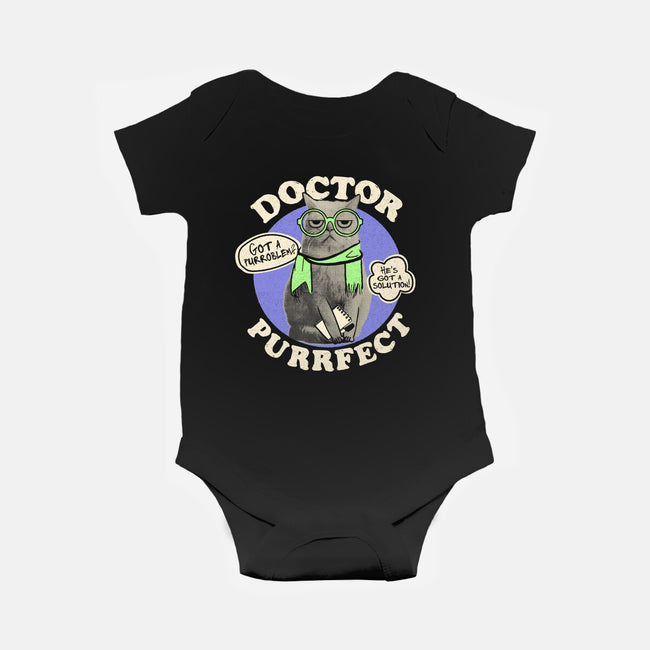 Doctor Purrfect-Baby-Basic-Onesie-Estudio Horta