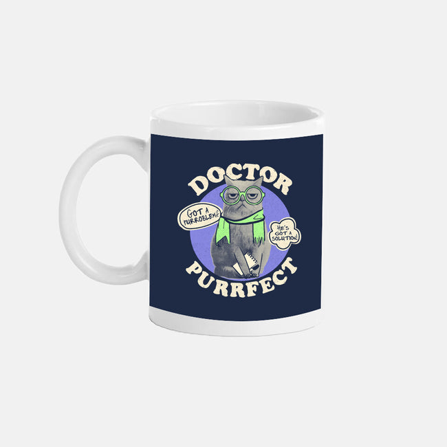 Doctor Purrfect-None-Mug-Drinkware-Estudio Horta