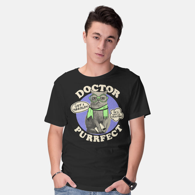 Doctor Purrfect-Mens-Basic-Tee-Estudio Horta