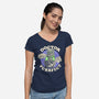 Doctor Purrfect-Womens-V-Neck-Tee-Estudio Horta