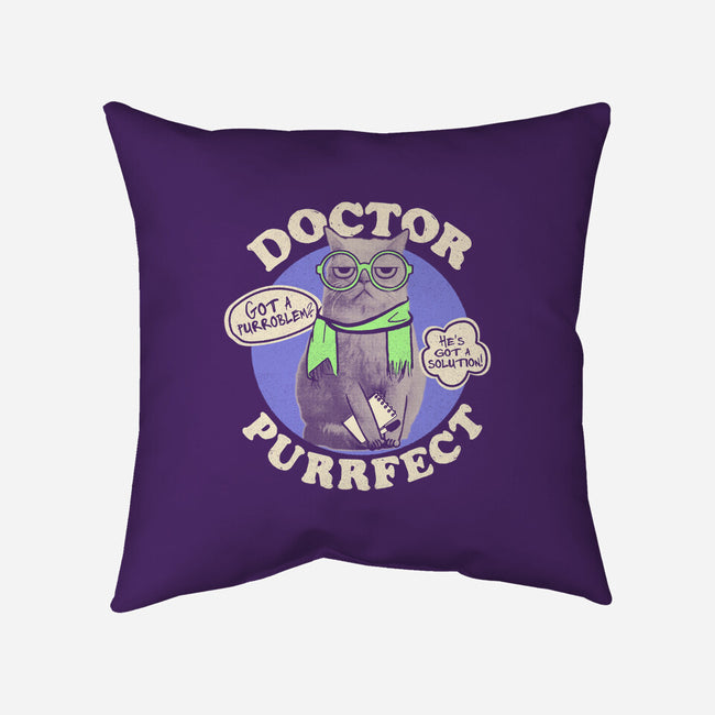 Doctor Purrfect-None-Removable Cover w Insert-Throw Pillow-Estudio Horta