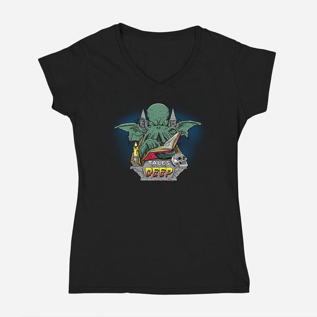 Tales From The Deep-Womens-V-Neck-Tee-Boggs Nicolas