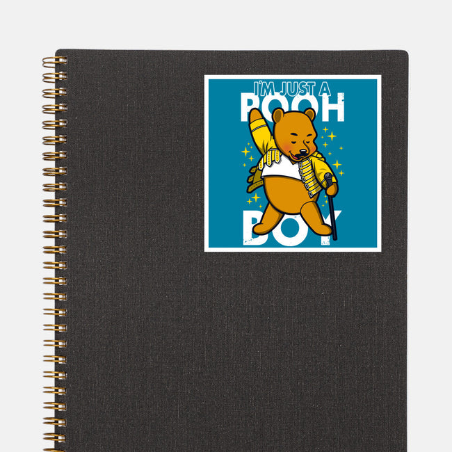 I'm Just A Pooh Boy-None-Glossy-Sticker-Boggs Nicolas