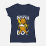 I'm Just A Pooh Boy-Womens-V-Neck-Tee-Boggs Nicolas