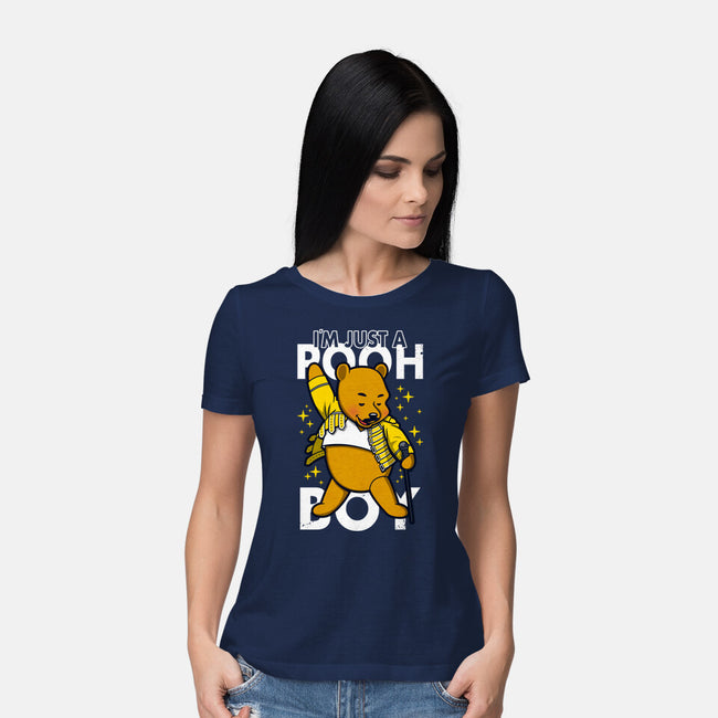 I'm Just A Pooh Boy-Womens-Basic-Tee-Boggs Nicolas