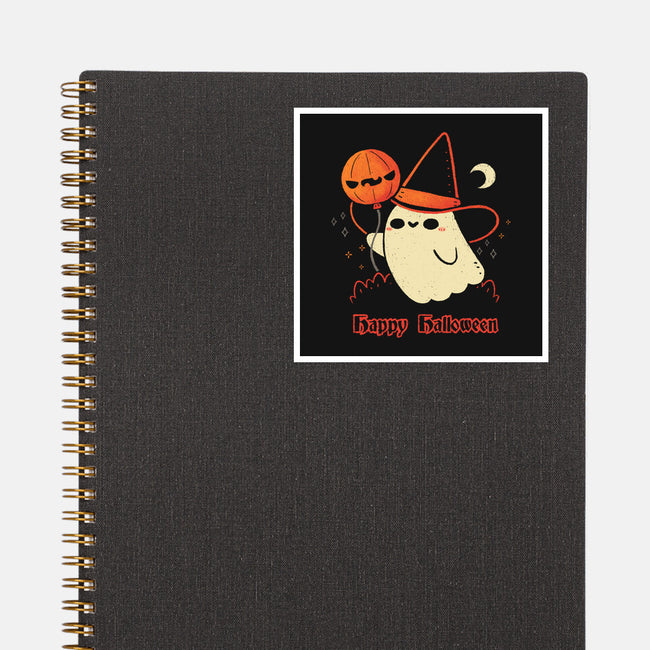 Happy Halloween Spooky Cute Ghost-None-Glossy-Sticker-xMorfina