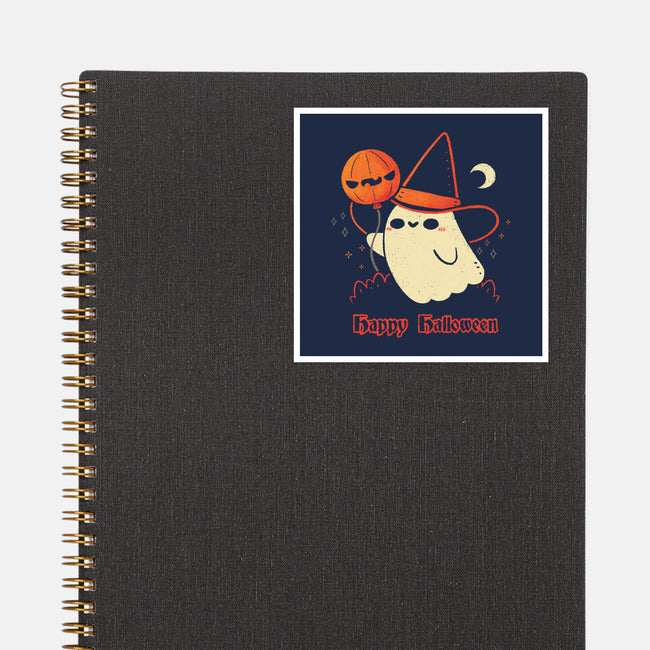 Happy Halloween Spooky Cute Ghost-None-Glossy-Sticker-xMorfina
