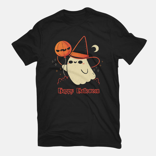 Happy Halloween Spooky Cute Ghost-Mens-Basic-Tee-xMorfina