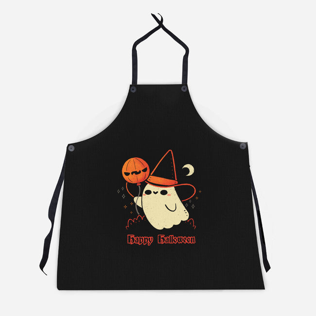 Happy Halloween Spooky Cute Ghost-Unisex-Kitchen-Apron-xMorfina