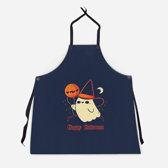 Happy Halloween Spooky Cute Ghost-Unisex-Kitchen-Apron-xMorfina