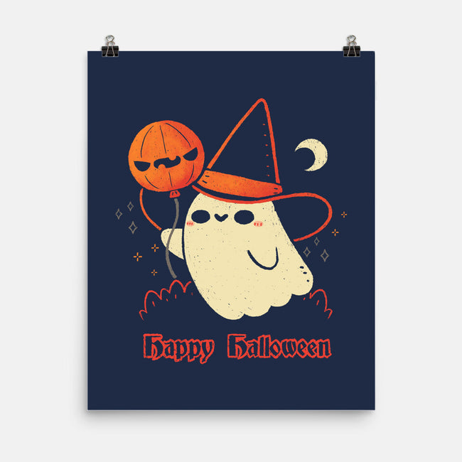Happy Halloween Spooky Cute Ghost-None-Matte-Poster-xMorfina