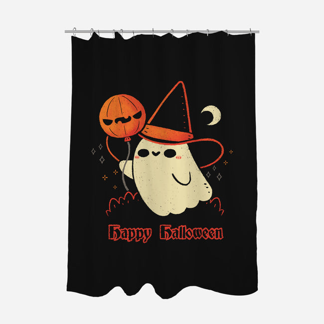 Happy Halloween Spooky Cute Ghost-None-Polyester-Shower Curtain-xMorfina