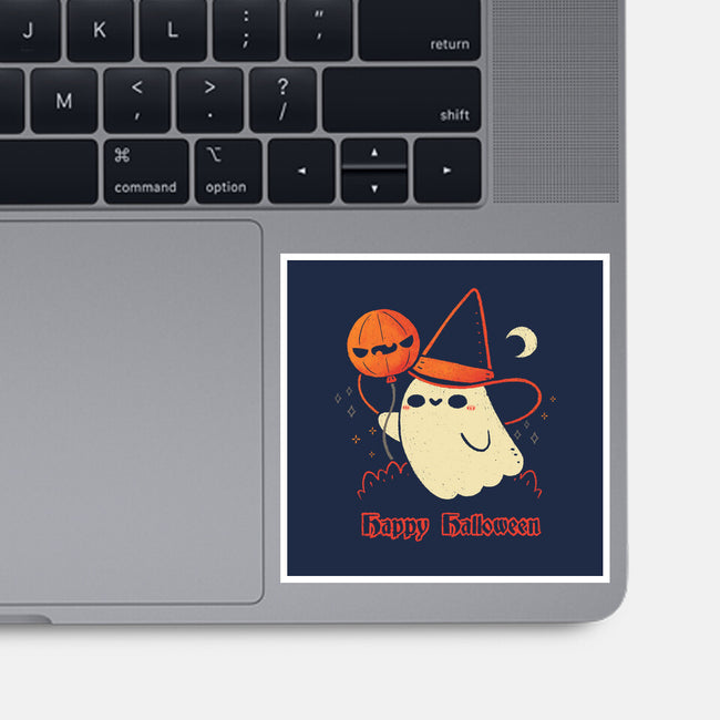 Happy Halloween Spooky Cute Ghost-None-Glossy-Sticker-xMorfina