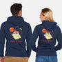 Happy Halloween Spooky Cute Ghost-Unisex-Zip-Up-Sweatshirt-xMorfina