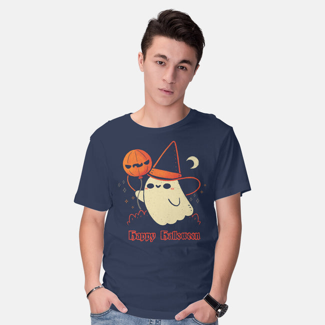 Happy Halloween Spooky Cute Ghost-Mens-Basic-Tee-xMorfina
