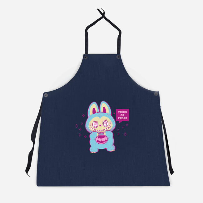 Halloween Labubu Trick Or Treat-Unisex-Kitchen-Apron-xMorfina