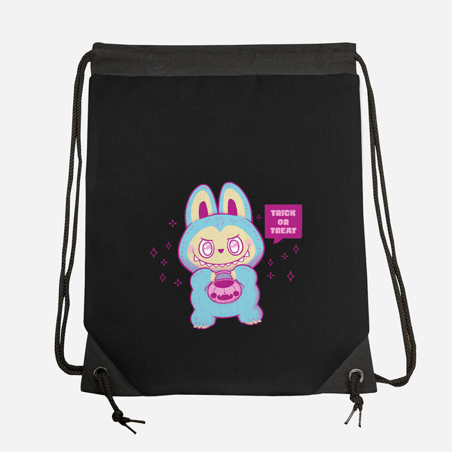 Halloween Labubu Trick Or Treat-None-Drawstring-Bag-xMorfina