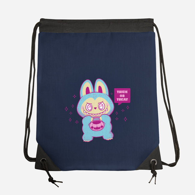 Halloween Labubu Trick Or Treat-None-Drawstring-Bag-xMorfina